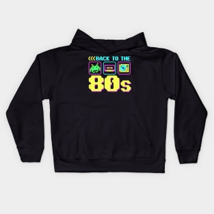 Back To The 80s - Retro Vintage Glow Party T-Shirt Kids Hoodie